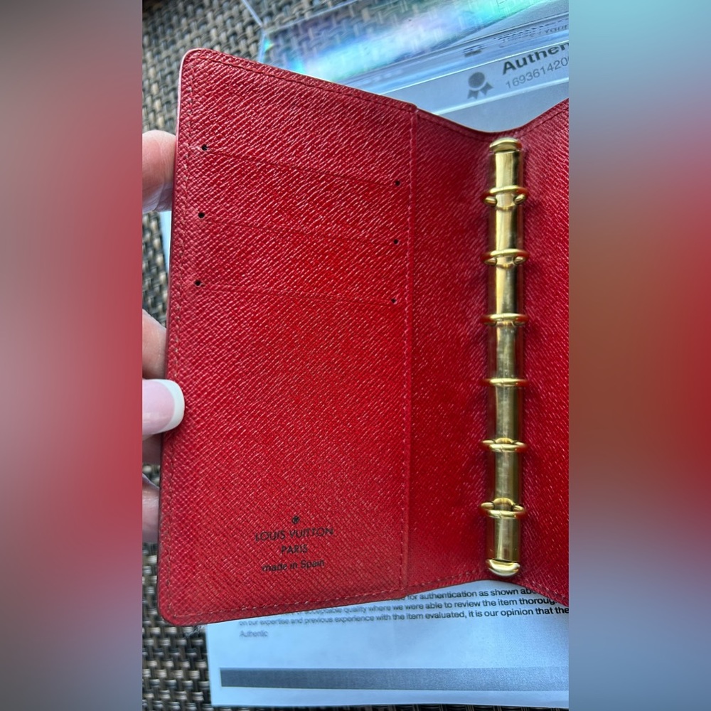 Louis Vuitton Red EPI Agenda PM CA0091 - Picture 8 of 12